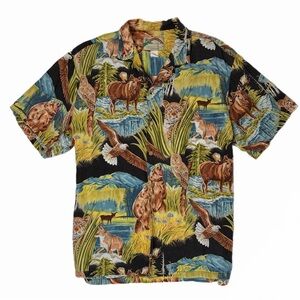 Vintage Paradise Found Jungle Safari Hawaiian Shirt